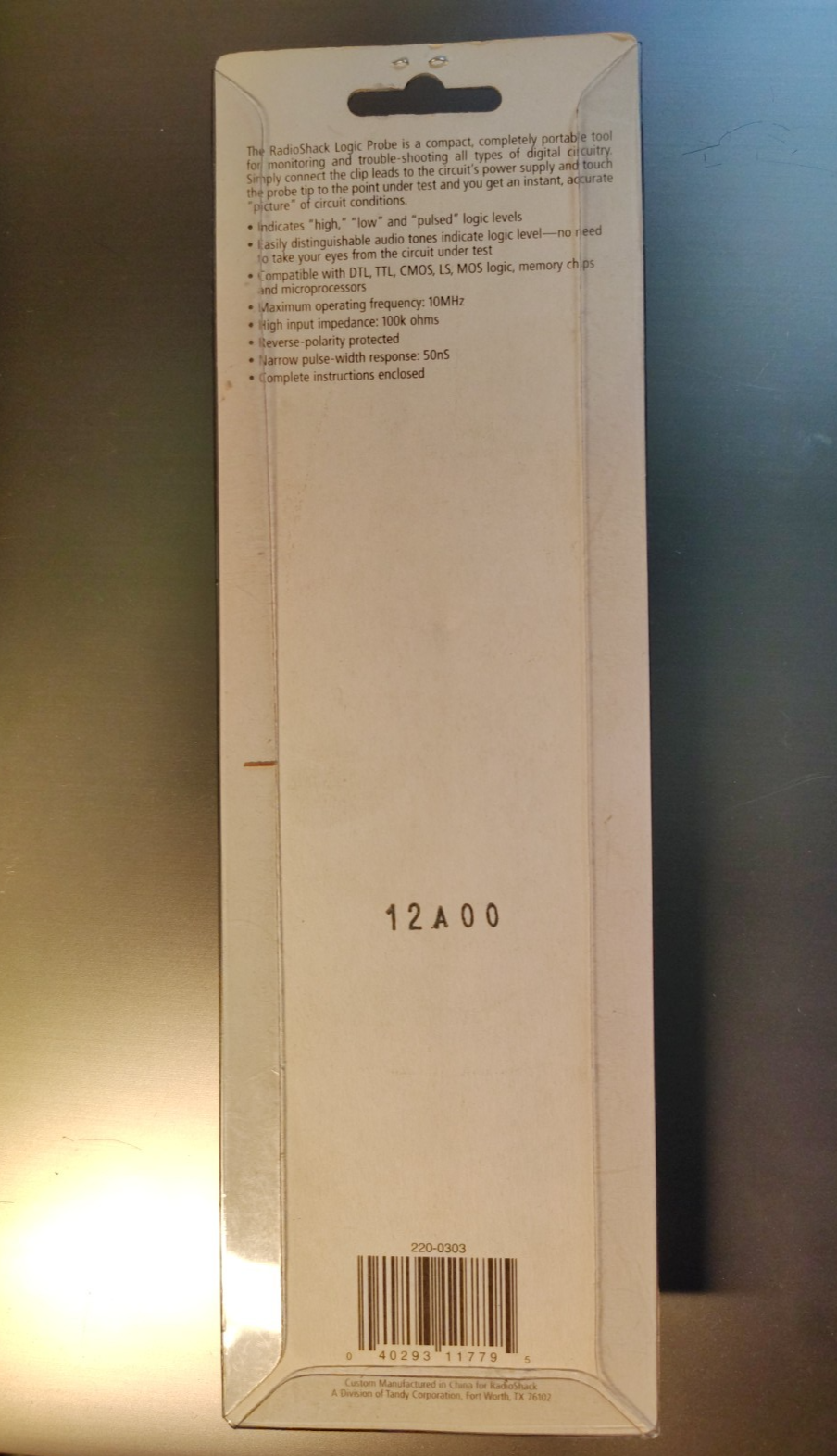 Radio Shack Digital Logic Probe Model No. 22-303A - Unopened - New Old Stock