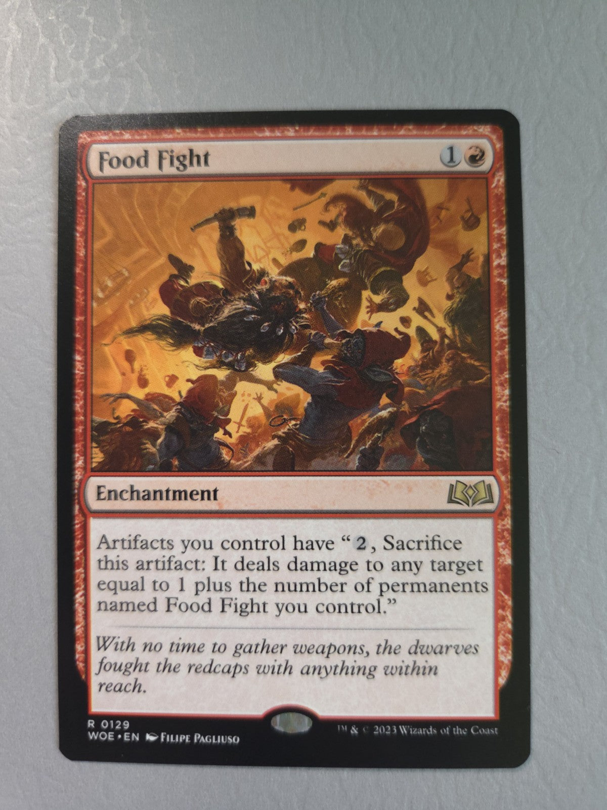 MTG - Food Fight - Wilds of Eldraine - Regular - R - 0129 - NM
