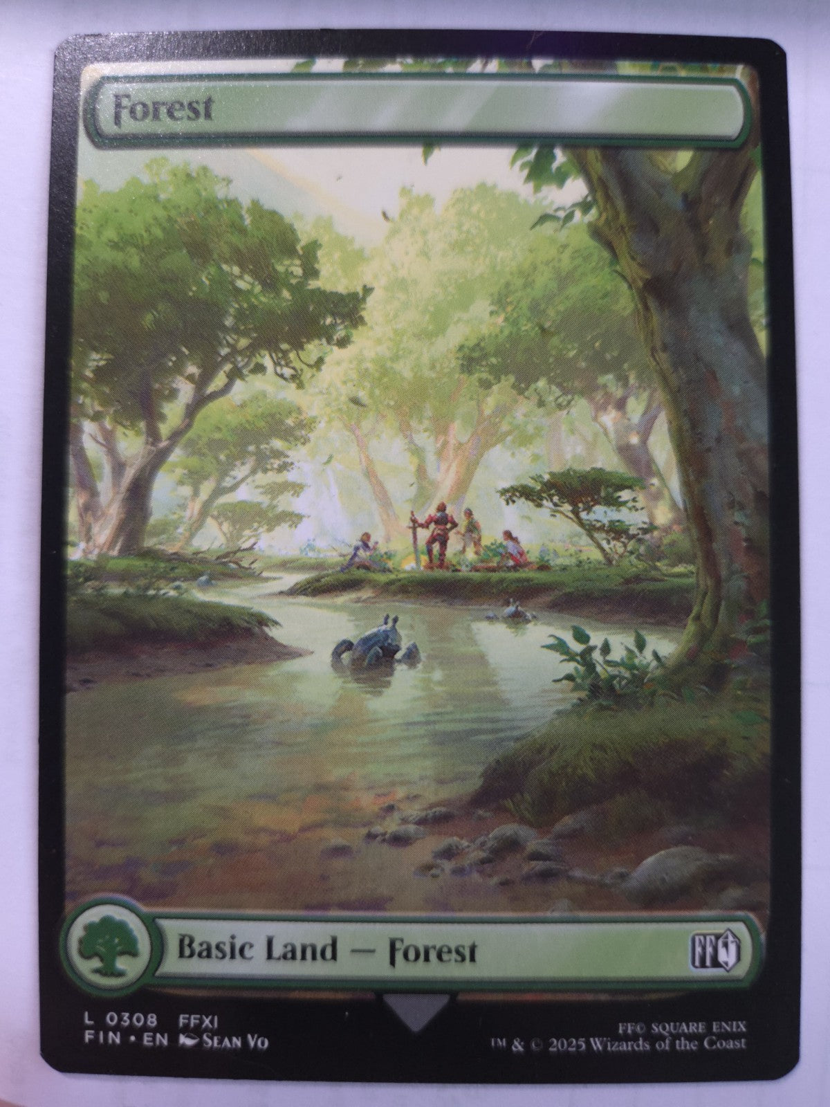 MTG - Forest - Final Fantasy - Regular - L - 0308 - NM