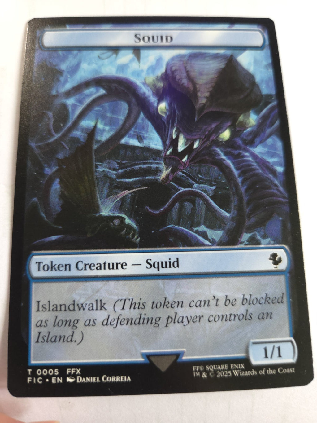 MTG - Spirit  Squid Double-Sided Token - Commander: Final Fantasy - Regular - T
