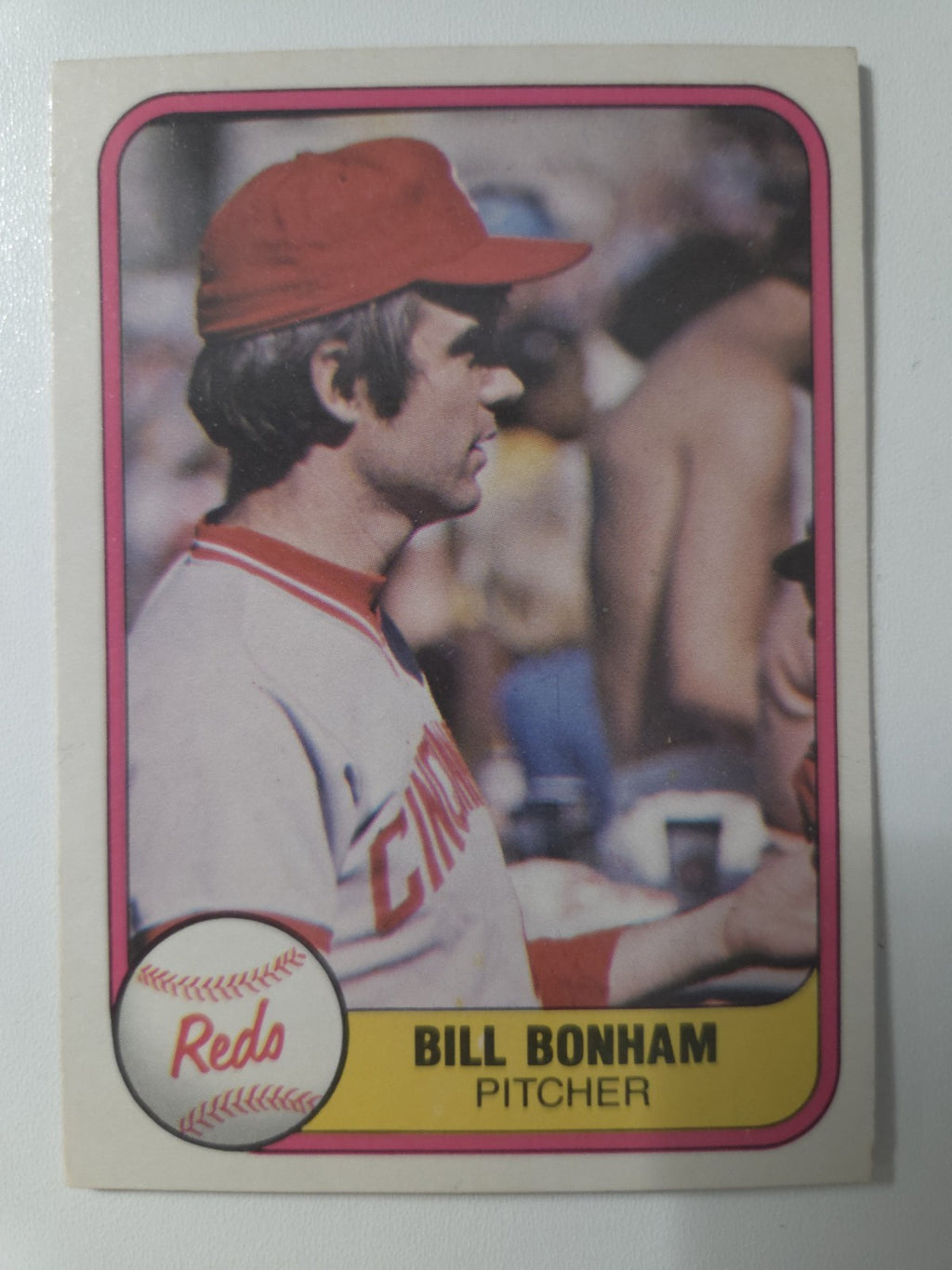 MLB - 1981 Fleer - Bill Bonham - #215 - No Finger on Back - Cincinnati Reds - NM