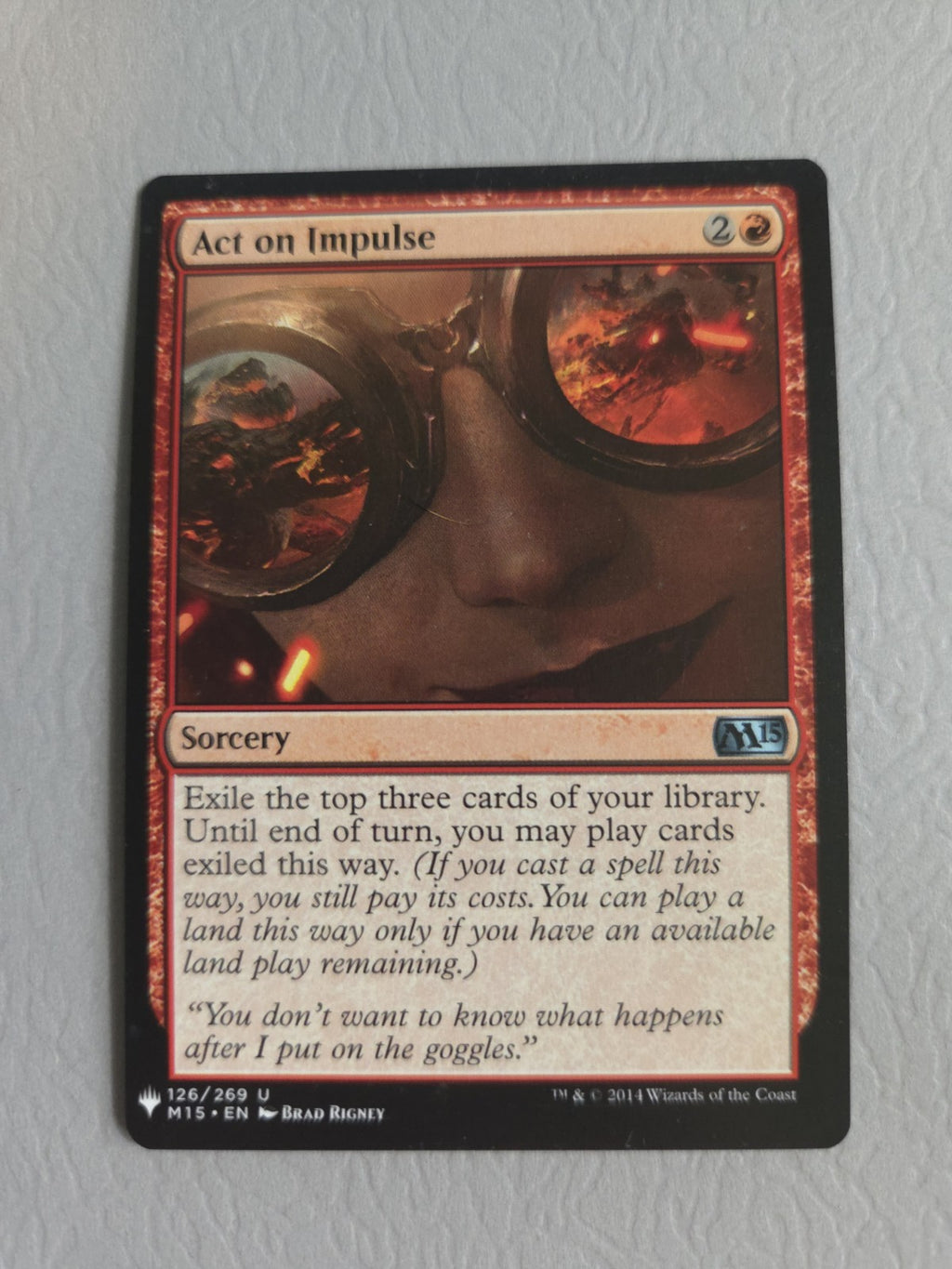 MTG - Act on Impulse - The List Reprints - Regular - U - 126 - NM