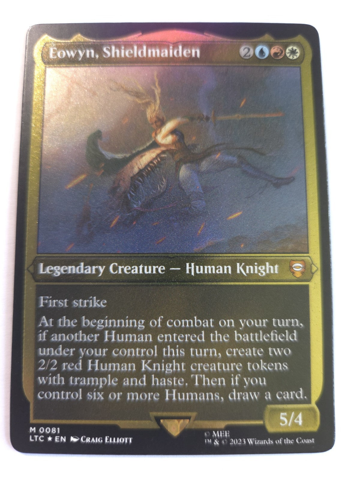 Eowyn, Shieldmaiden (Display Commander) - Thick Stock Commander: the Lord of the