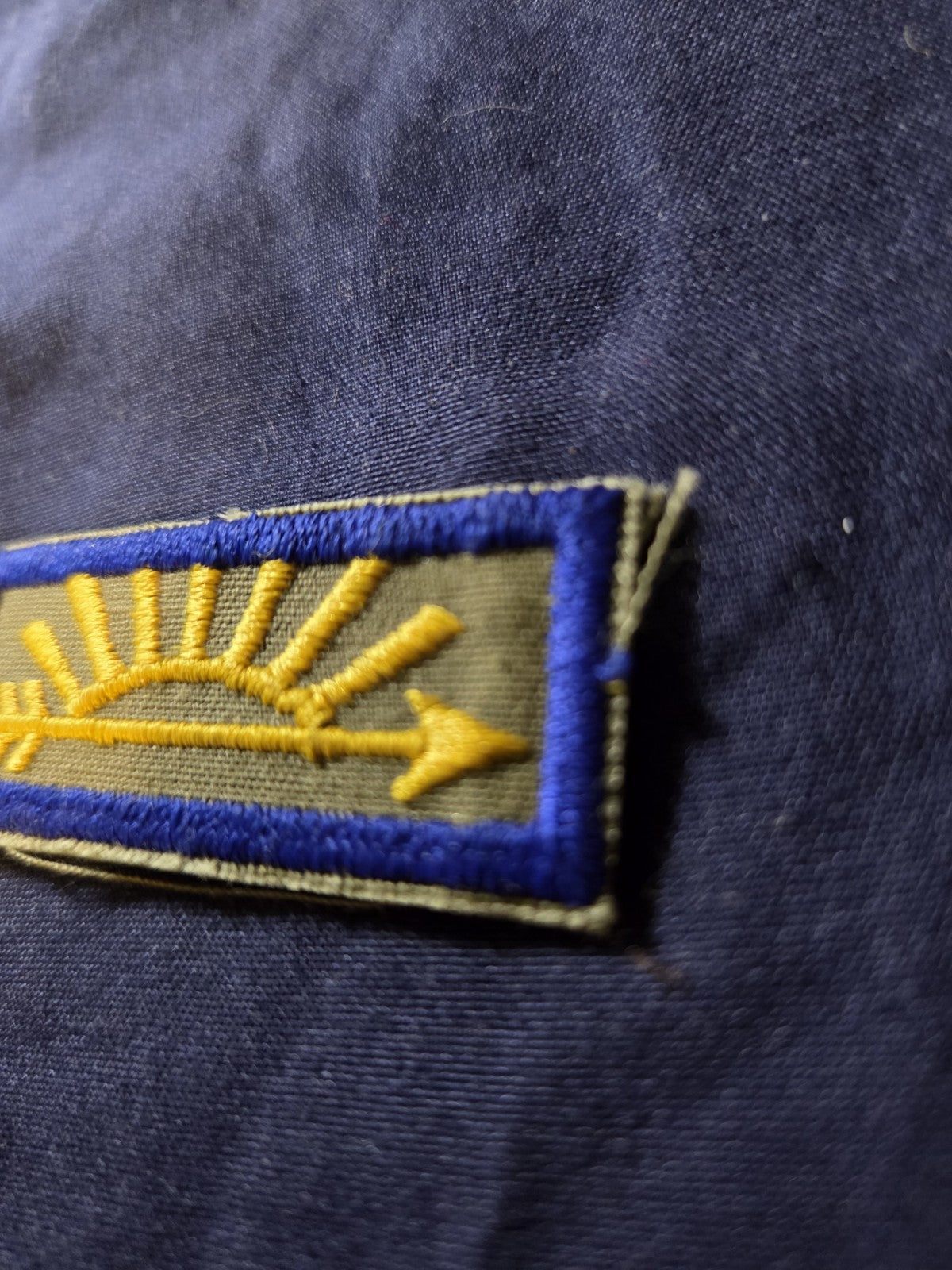 Cub Scout Arrow of Light Award gauze plastic back variation BSA Rank Patch