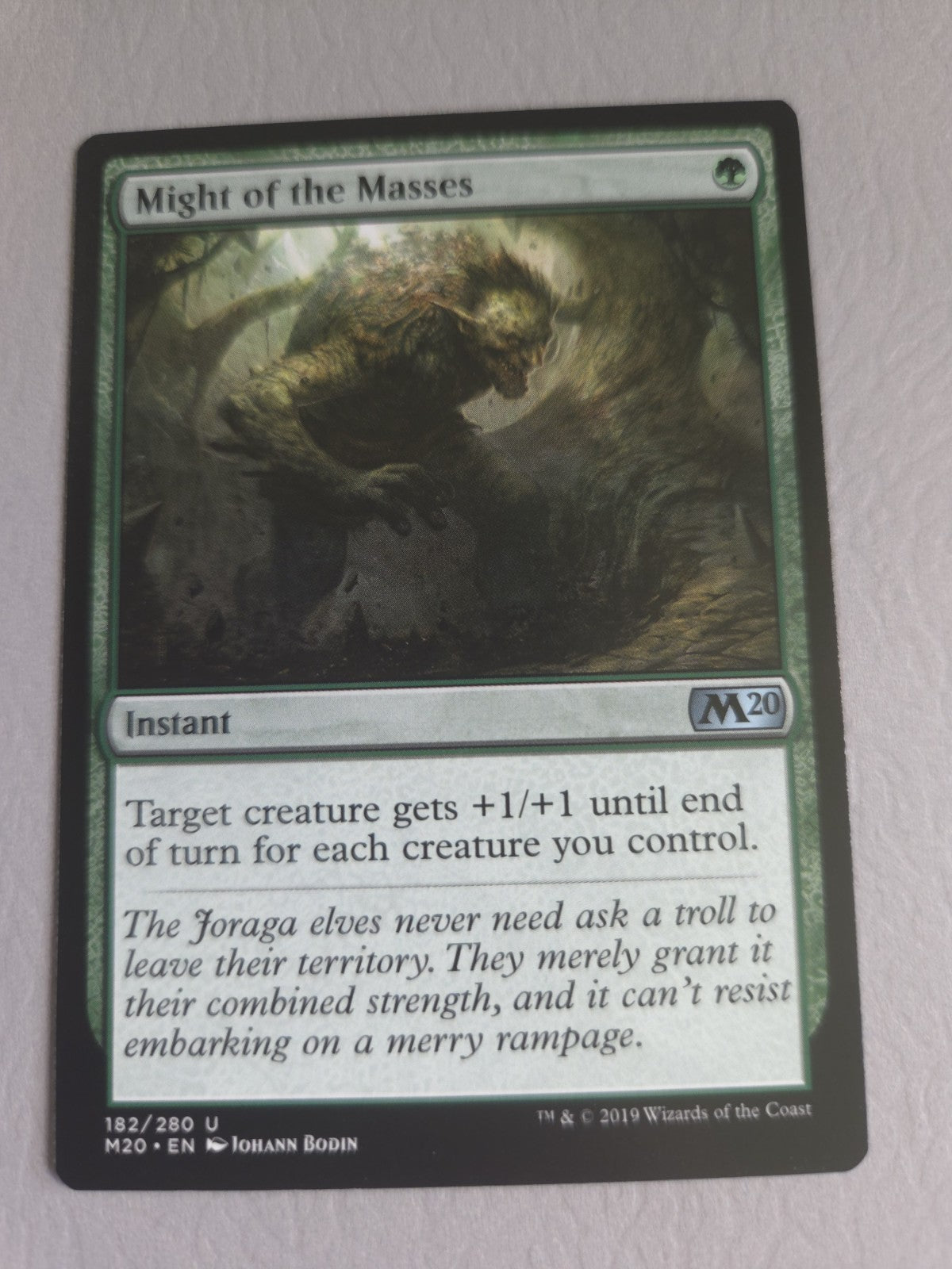 MTG - Might of the Masses - Core Set 2020 - Regular - U - 182 - NM