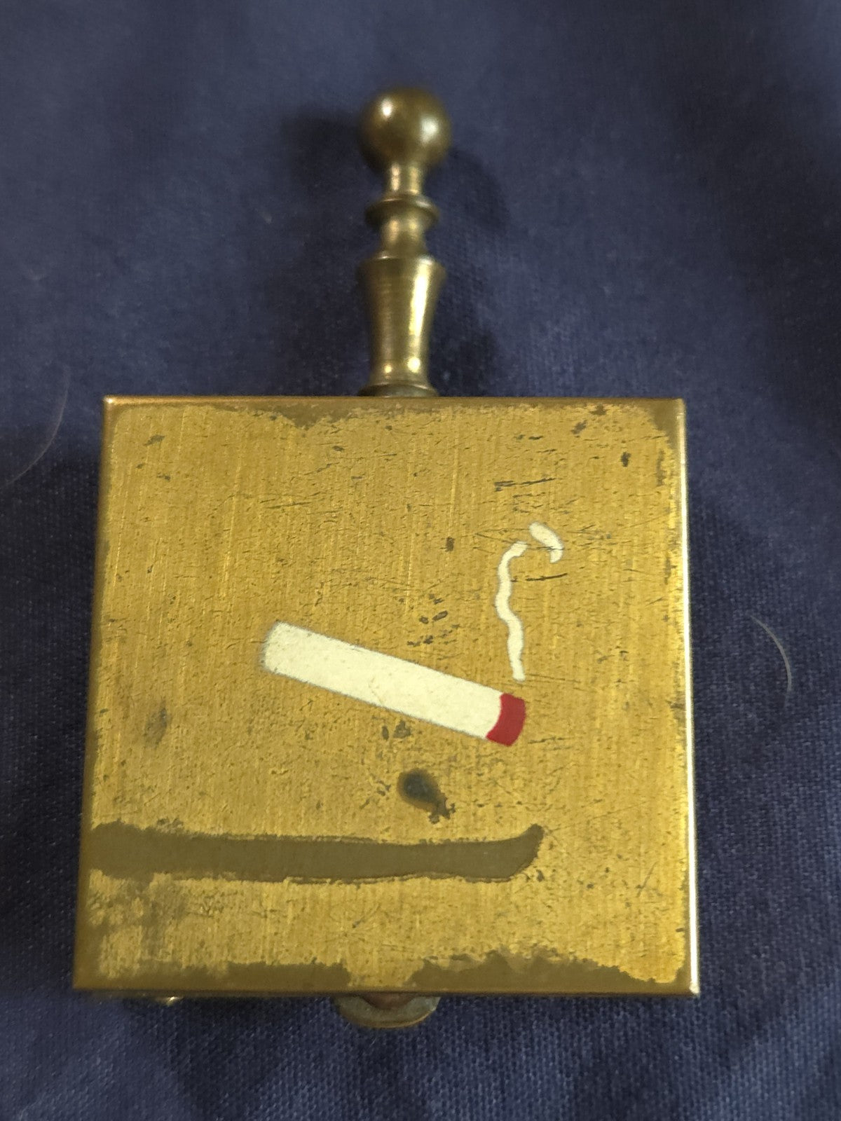 Vintage 1950s Pocket Ashtray With Handle (Cigarette Butler)