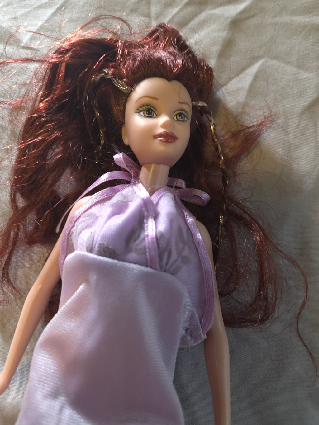 Disney Princess Doll - Red Hair - Lavendar Dress
