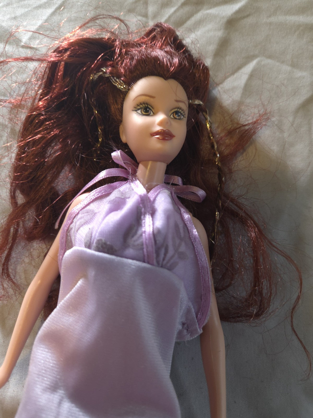 Disney Princess Doll - Red Hair - Lavendar Dress