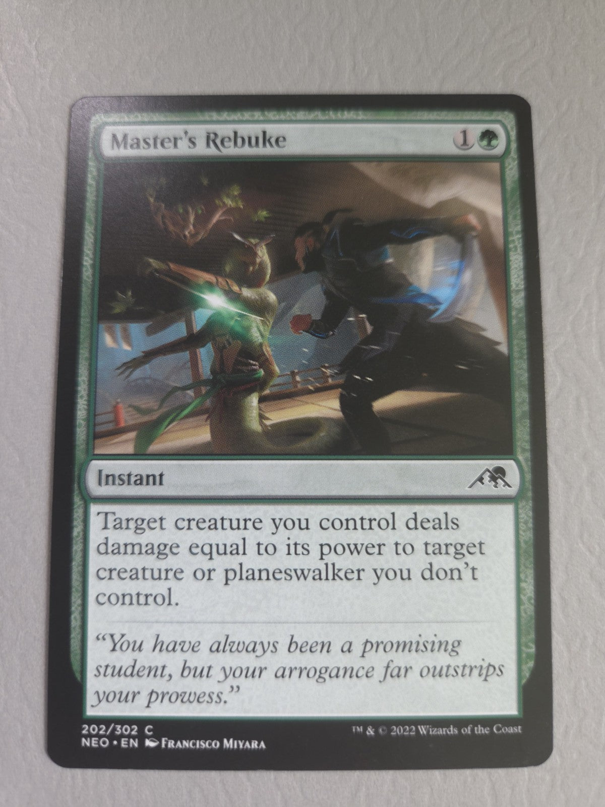 MTG - Master's Rebuke - Kamigawa: Neon Dynasty - Regular - C - 202 - NM