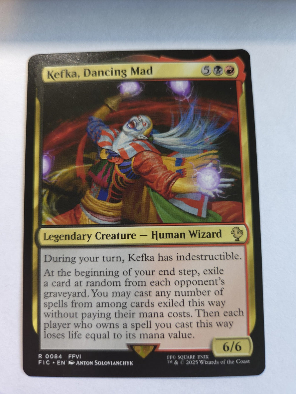 Mtg - Kefka, Dancing Mad - Commander: Final Fantasy - Regular - R - 0084 - NM