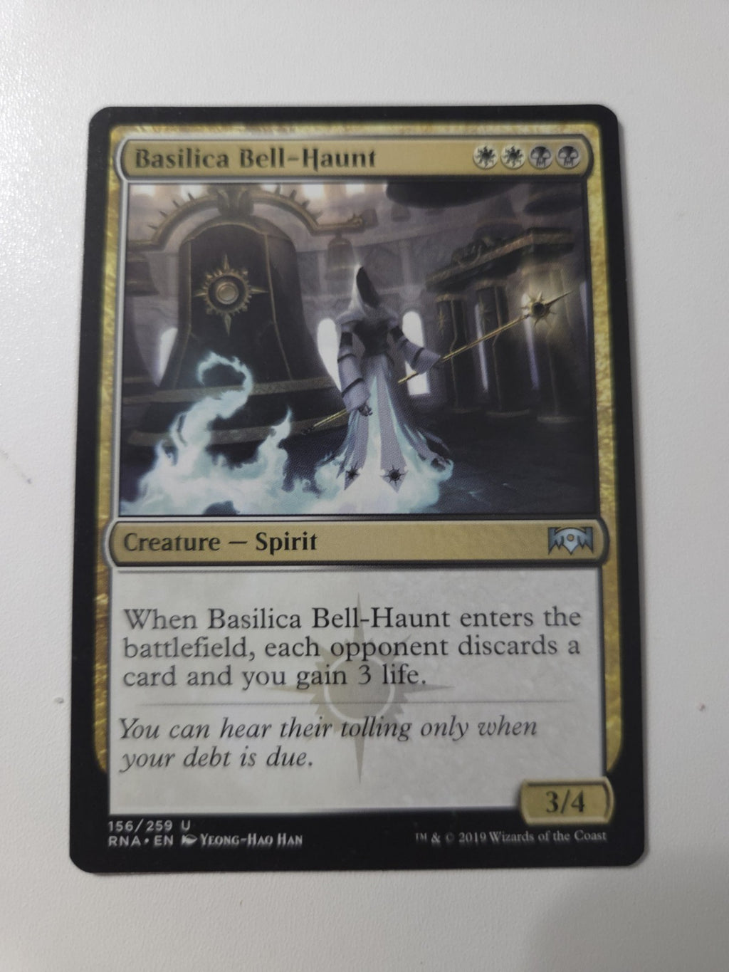MTG - Basilica Bell-Haunt - Ravnica Allegiance - Regular - U - 156