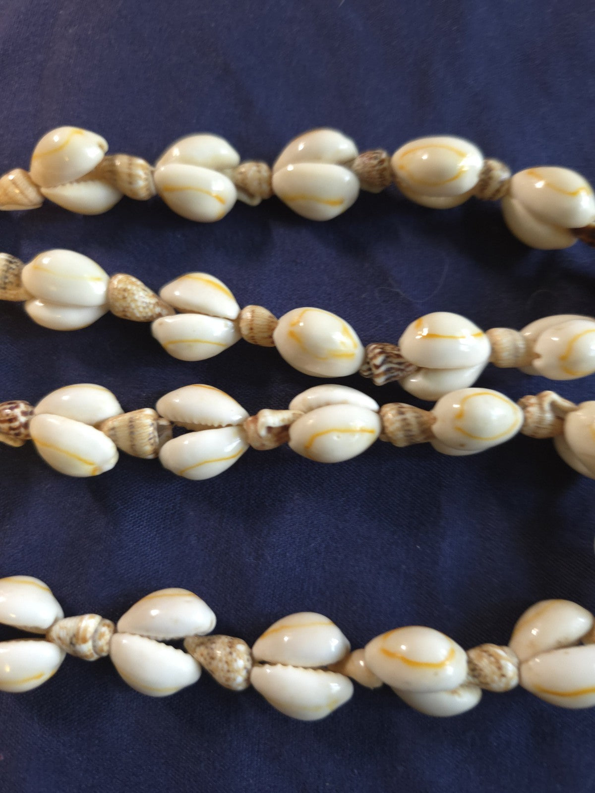 Vintage Estate Jewelry 32 Inch Seashell Necklace