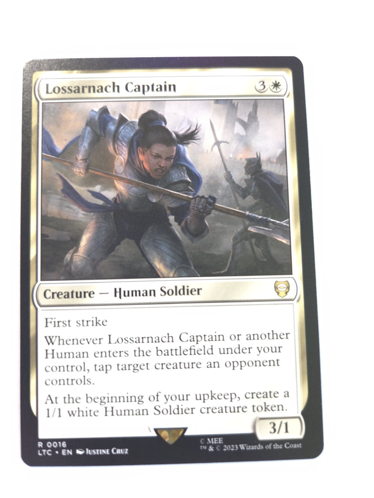 MTG - Lossarnach Captain Commander: the Lord of the Rings: Tales of Middle-Earth