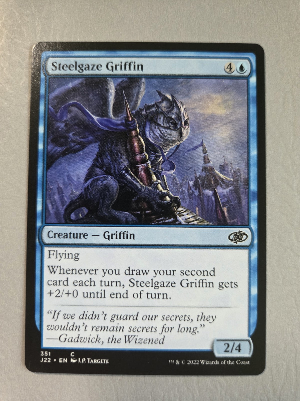MTG - Steelgaze Griffin - Throne of Eldraine - Regular - C - 351 - NM