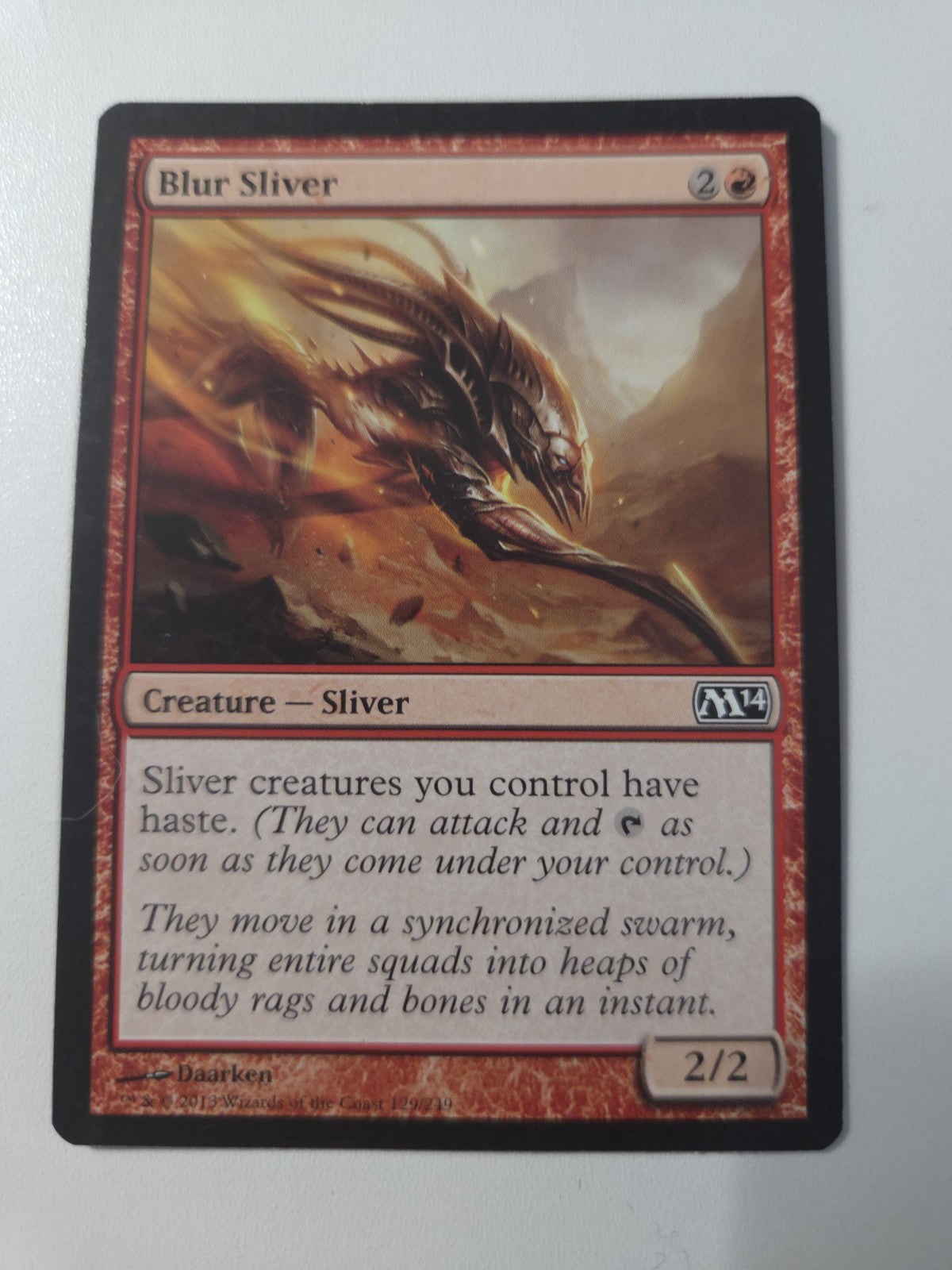 MTG - Blur Sliver - Core Set 2014 (M14) - Regular - C - 129 - NM