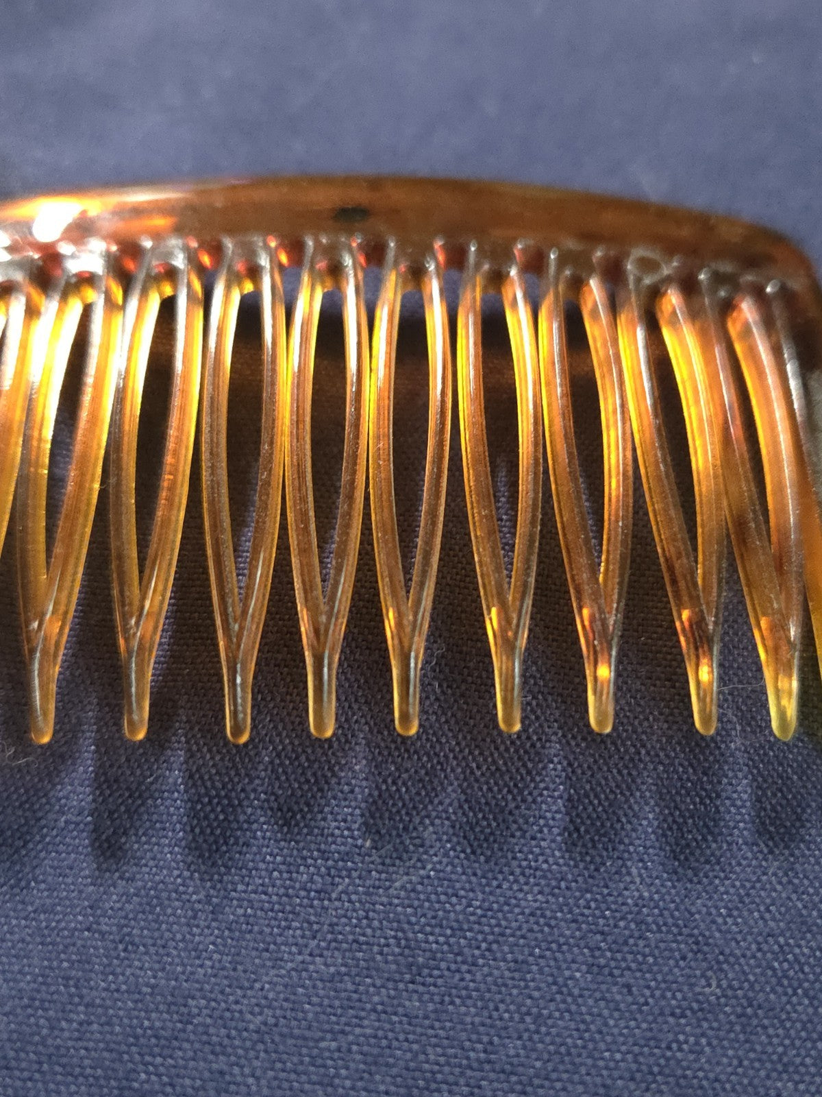 Vintage Faux Tortoiseshell Hair Comb Made in USA Classic Century Celluloid Look