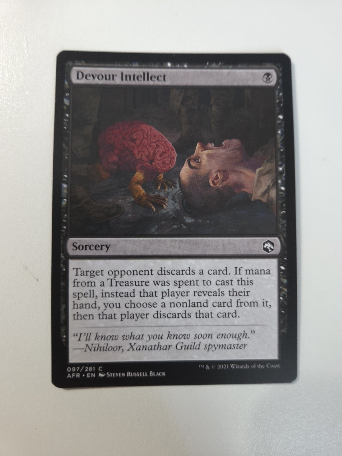 MTG - Devour Intellect - Adventures in the Forgotten Realms - Regular - C - 97 -