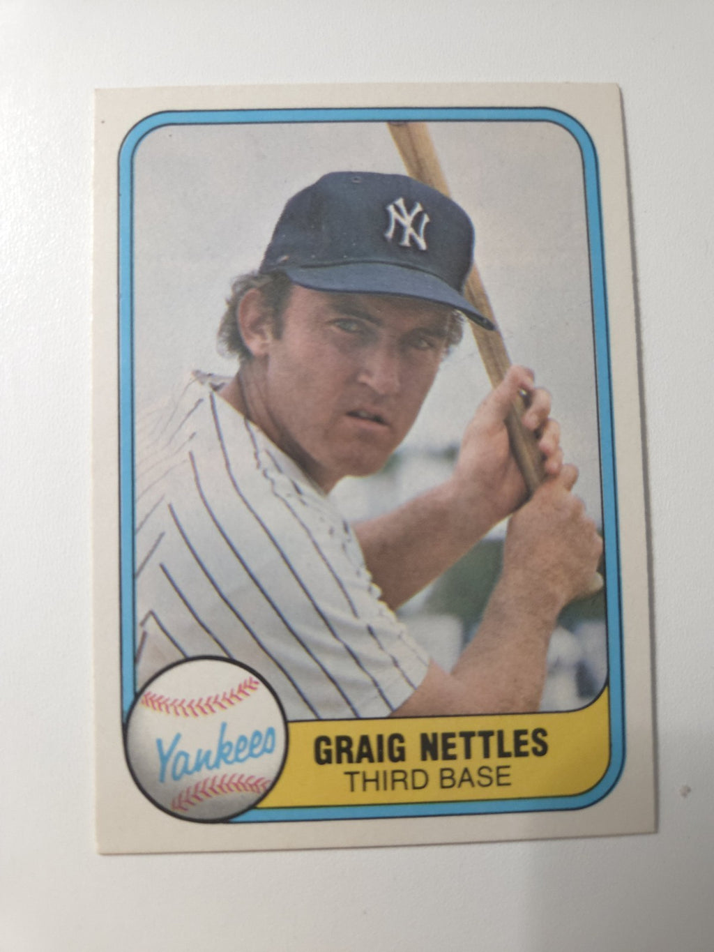 MLB - 1981 Fleer - Graig Nettles - 87 - New York Yankees - NM