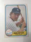 MLB - 1981 Fleer - Graig Nettles - 87 - New York Yankees - NM