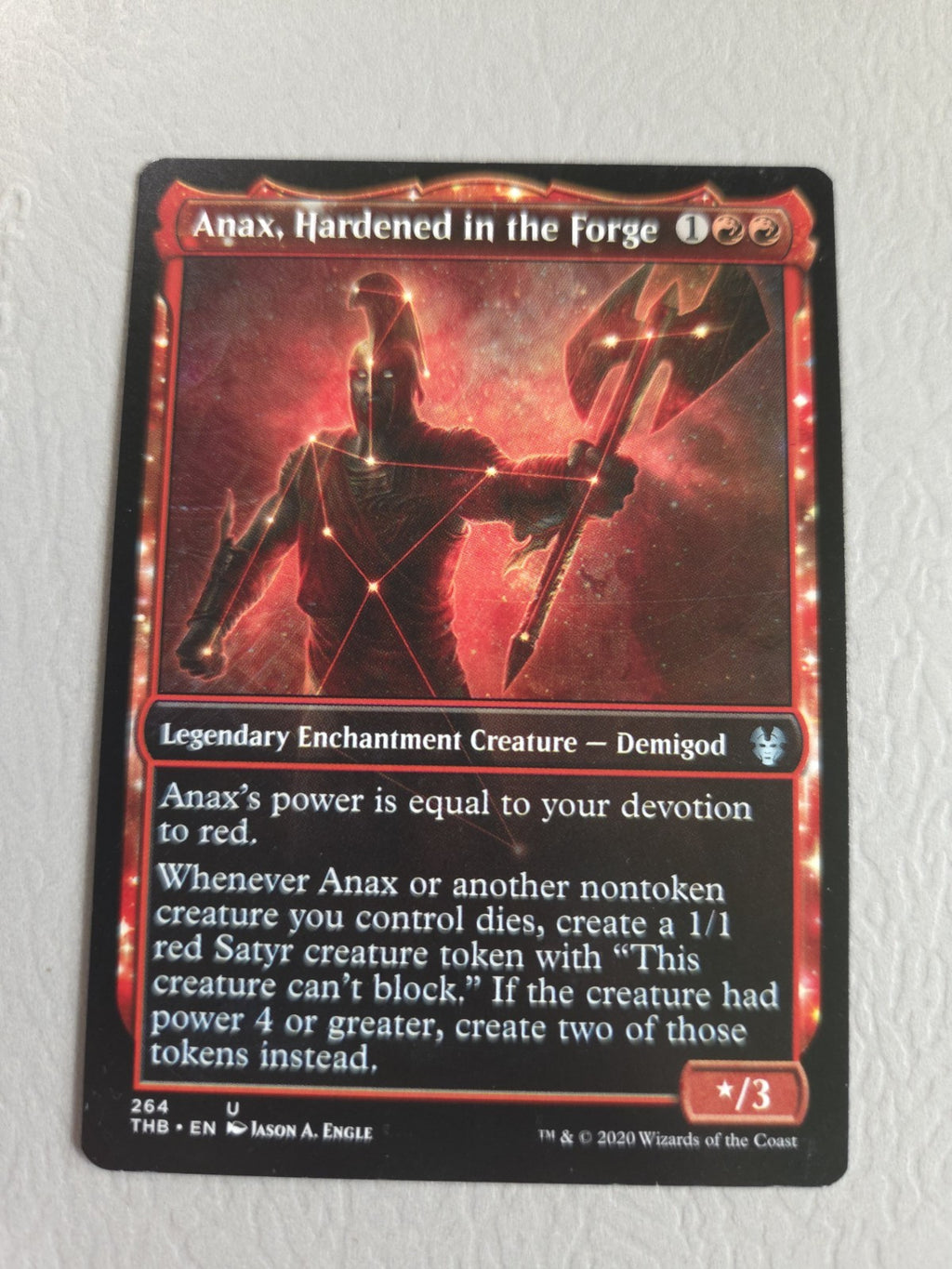 Anax, Hardened in the Forge (Showcase) Theros Beyond Death Regular