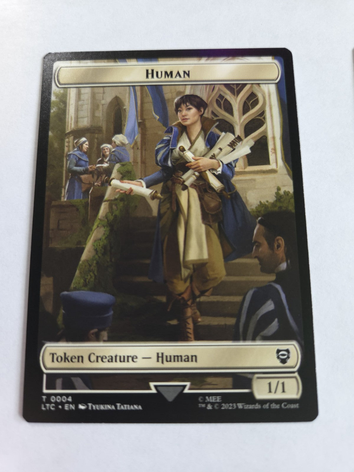 Human   Human Knight Double-Sided Token Commander: the Lord of the Rings: Tales