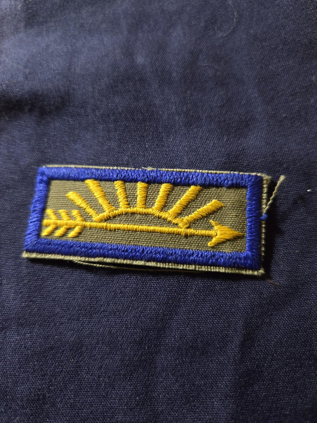 Cub Scout Arrow of Light Award gauze plastic back variation BSA Rank Patch