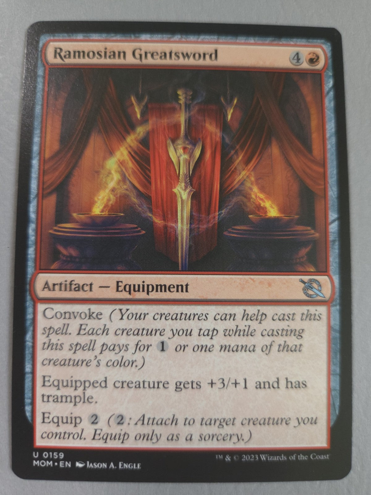 MTG - Ramosian Greatsword - March of the Machine - Regular - U - 159 - NM