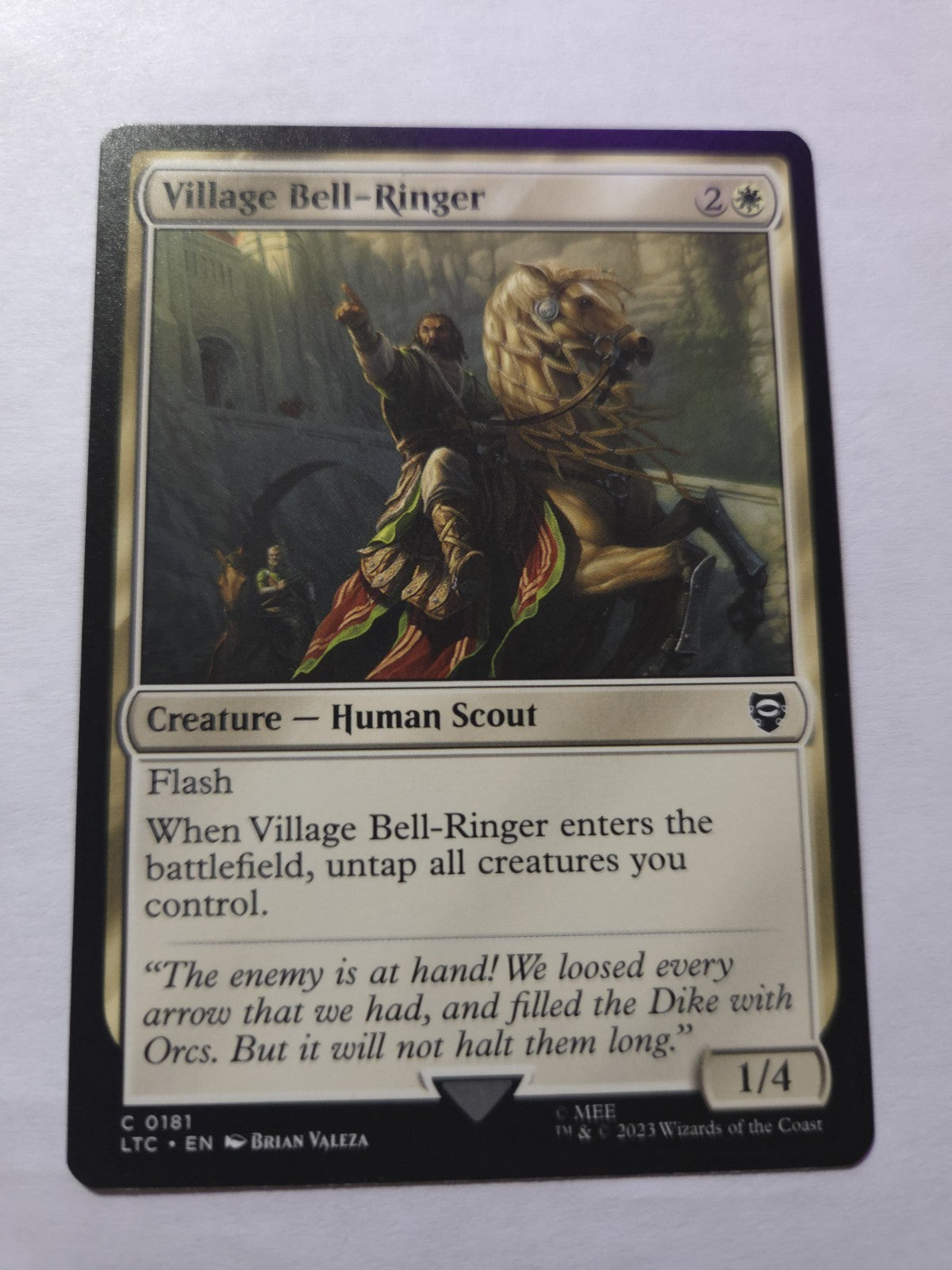 MTG -Village Bell-Ringer Commander: the Lord of the Rings: Tales of Middle-Earth