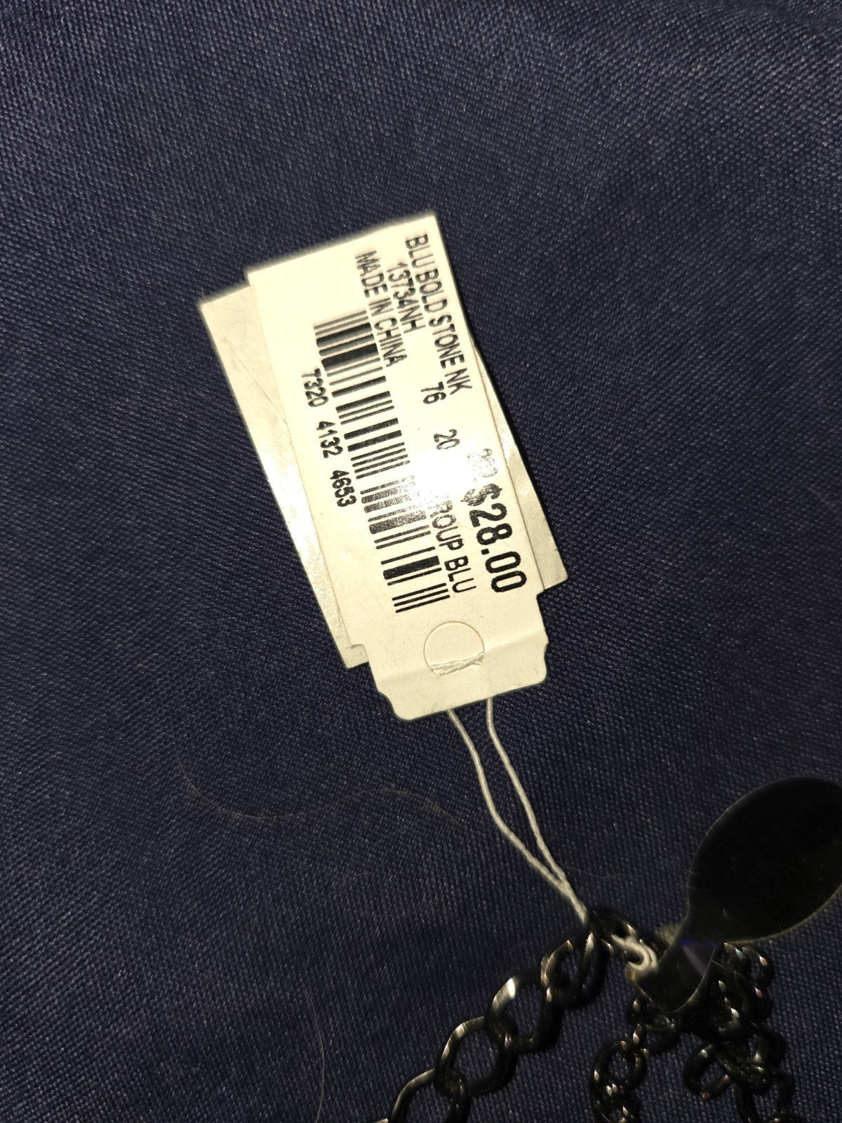 Blue Bold Stone Necklace (NWT)
