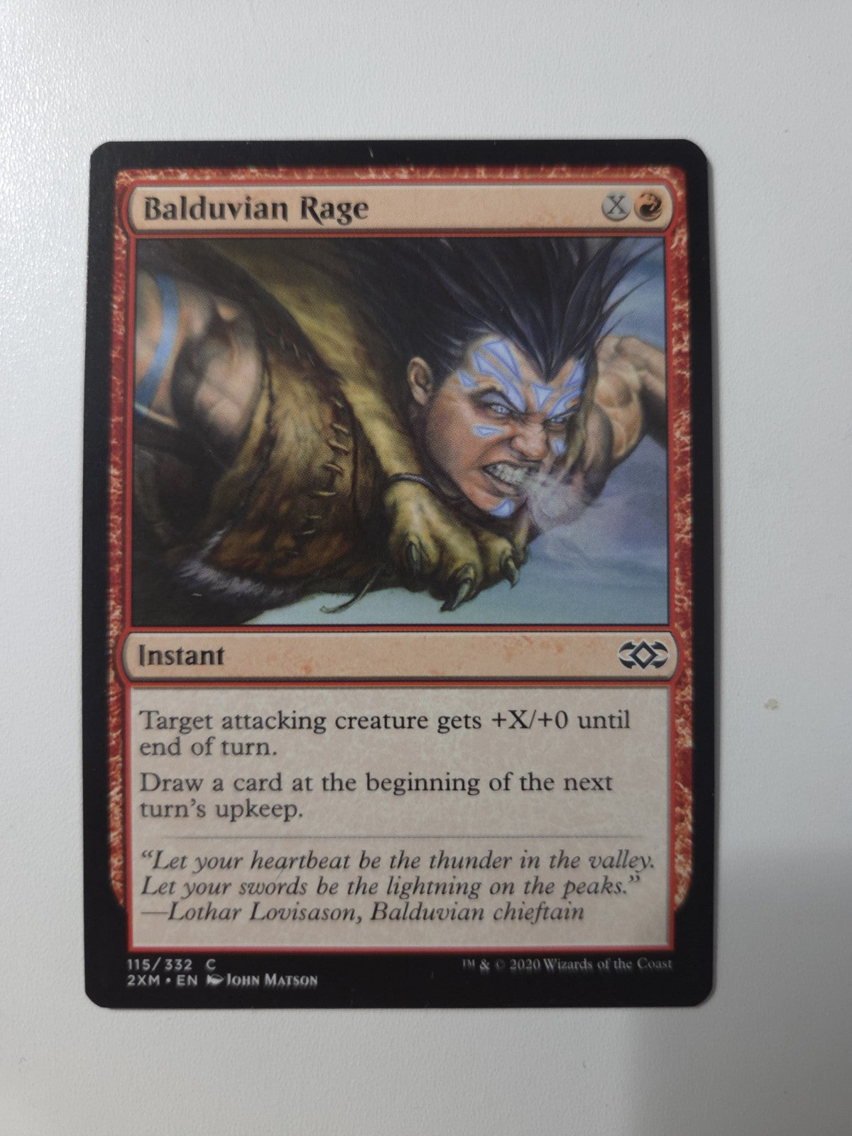 MTG - Balduvian Rage - Double Masters - Regular - C - 115 - NM