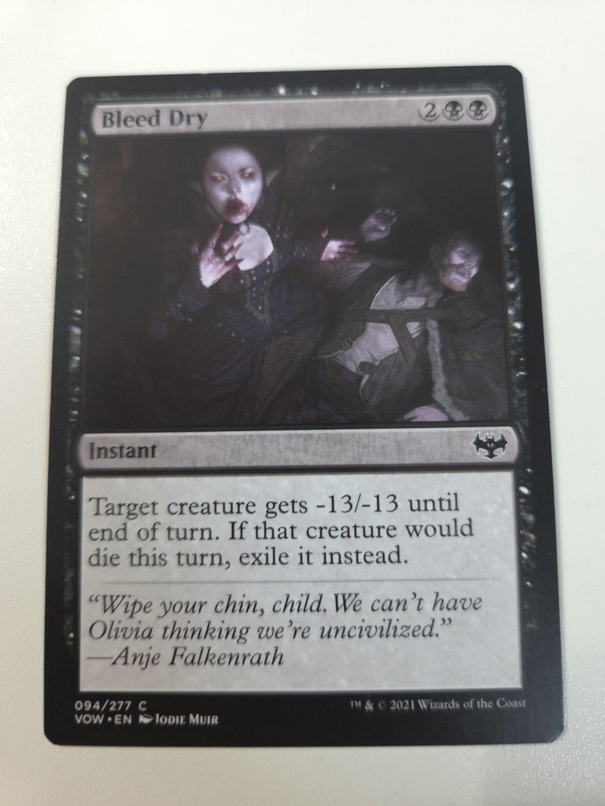 MTG - Bleed Dry - Innistrad: Crimson Vow - Regular - C - 94 - NM