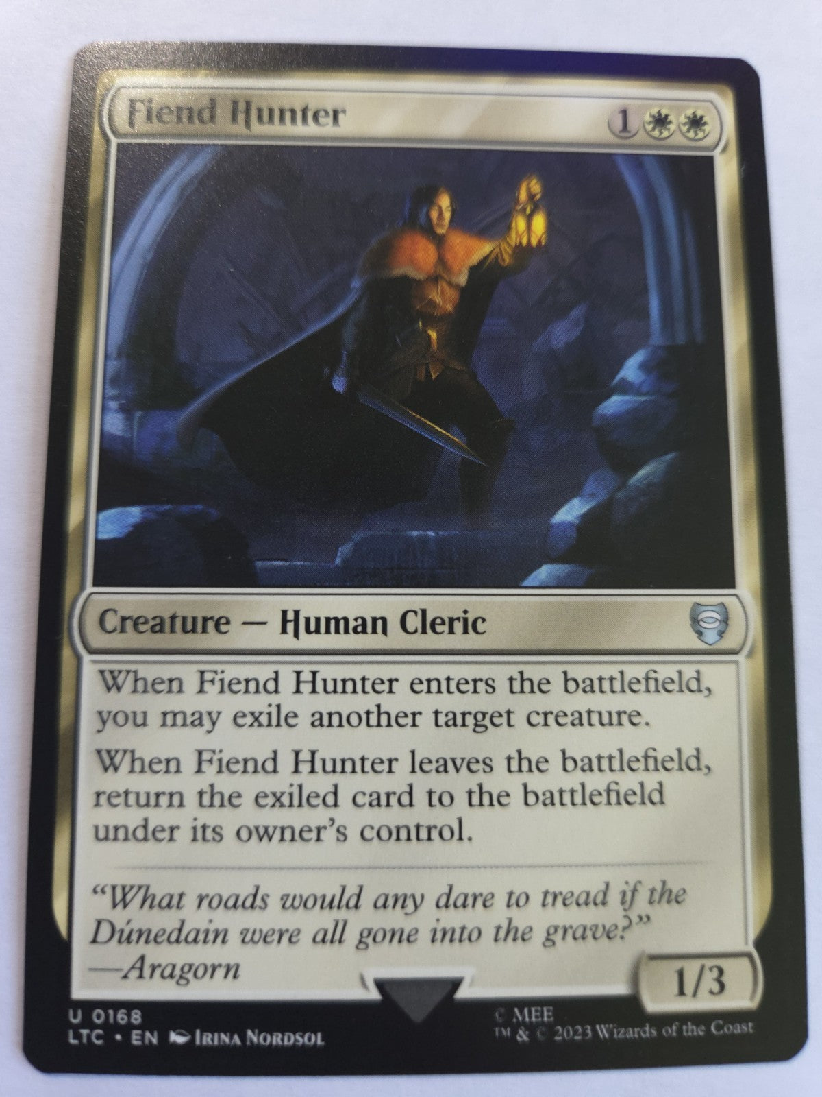 MTG Fiend Hunter Commander: the Lord of the Rings: Tales of Middle-Earth Regular