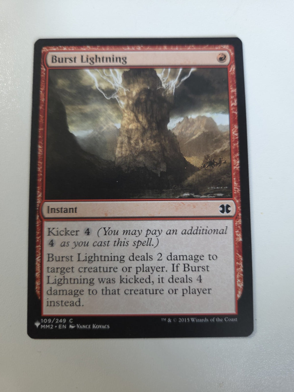 MTG - Burst Lightning - (MM2) The List Reprints - Regular - C - 109 - NM