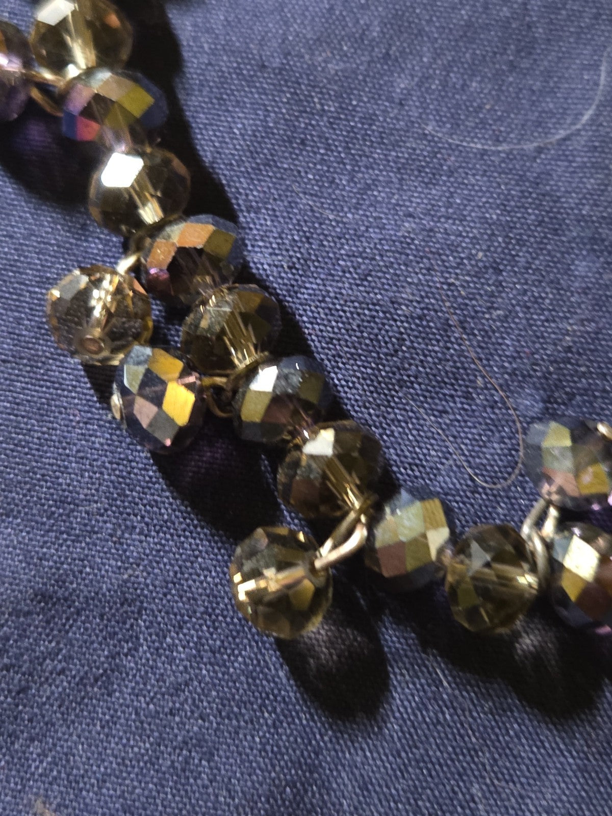Vintage Estate Jewelry Glass Beaded Statement Bracelet
