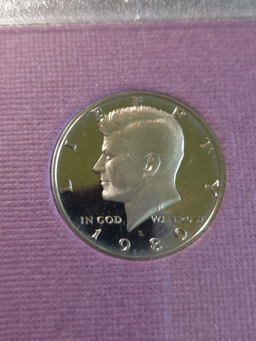 1989 S US Mint Proof Set | 5 Coins | Original Purple Box & COA | San Francisco