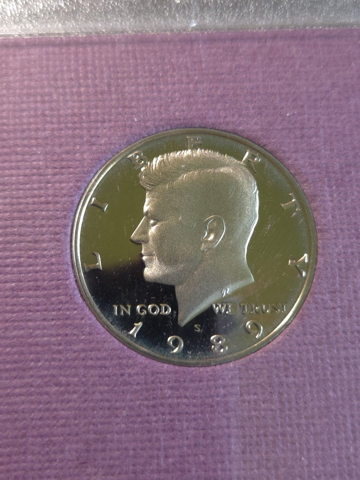 1989 S US Mint Proof Set | 5 Coins | Original Purple Box & COA | San Francisco
