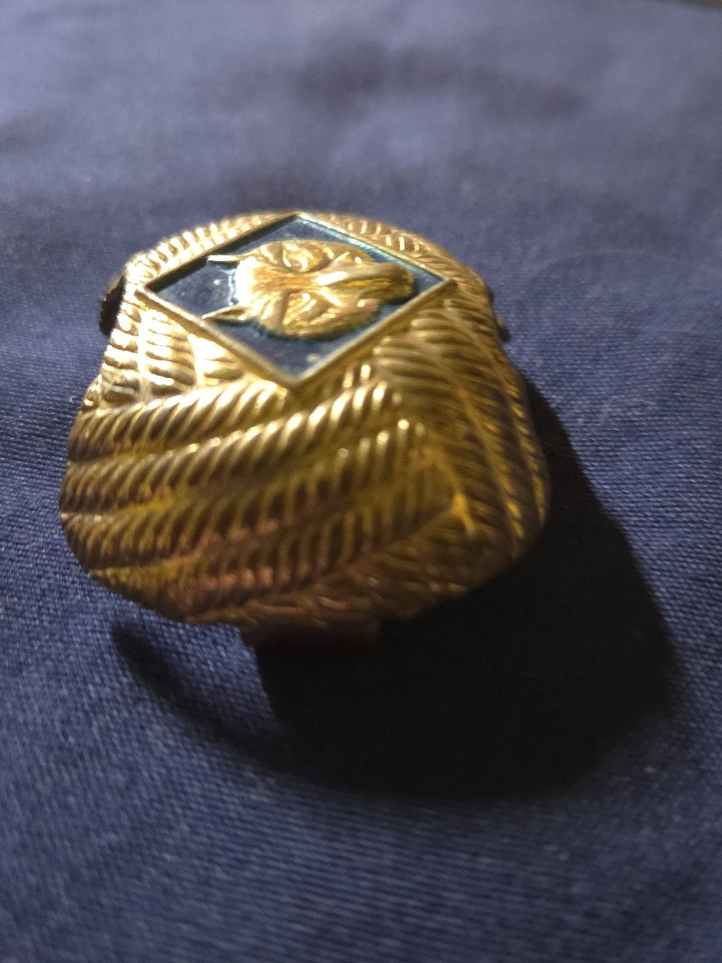 Cub Scout Wolf Rank Neckerchief Slide Boy Scouts of America Uniform Vintage BSA
