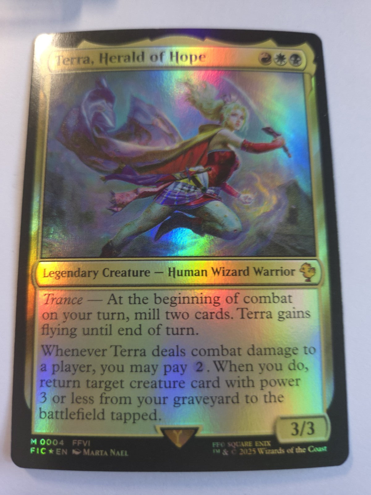 Magic The G - Terra, Herald of Hope - Commander: Final Fantasy - Foil - M - 0004