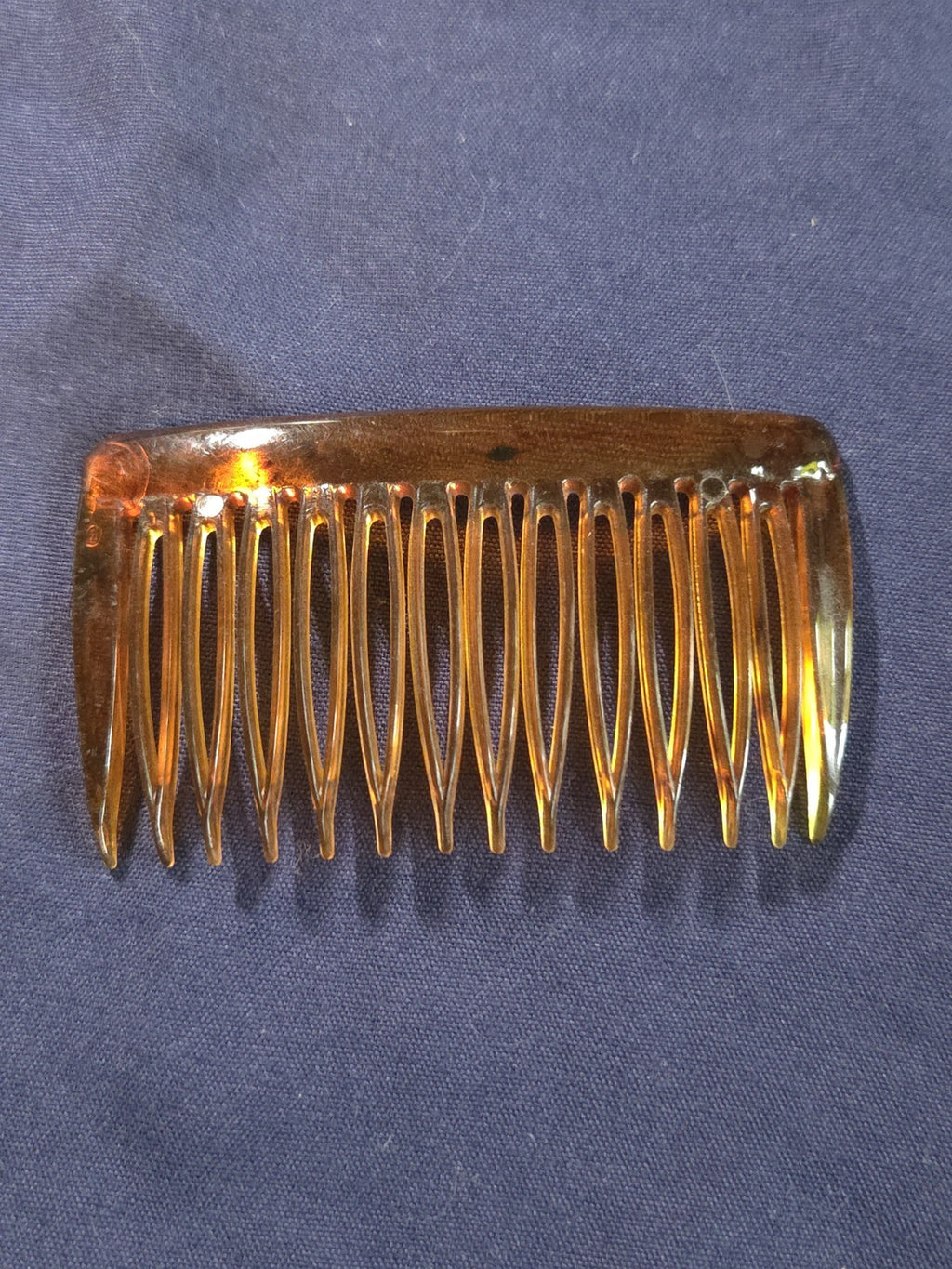Vintage Faux Tortoiseshell Hair Comb Made in USA Classic Century Celluloid Look
