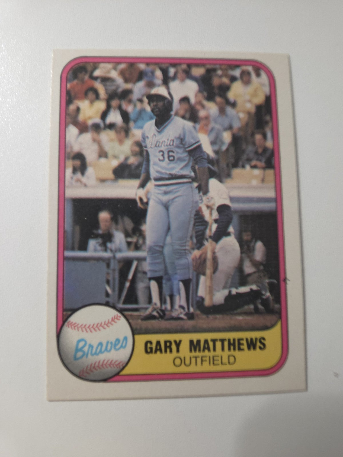 MLB - 1981 Fleer - Gary Matthews - #251 - Atlanta Braves - NM