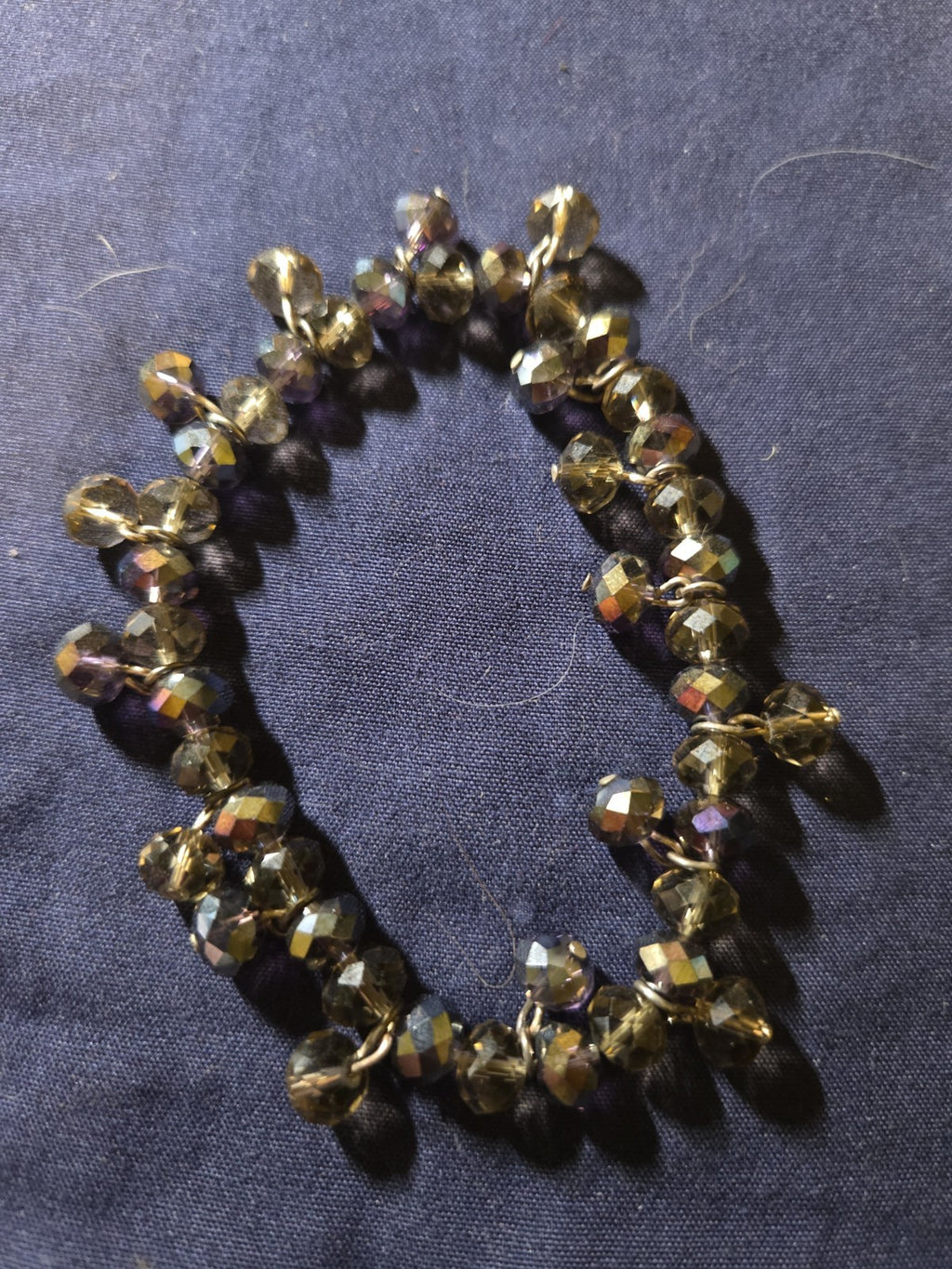 Vintage Estate Jewelry Glass Beaded Statement Bracelet