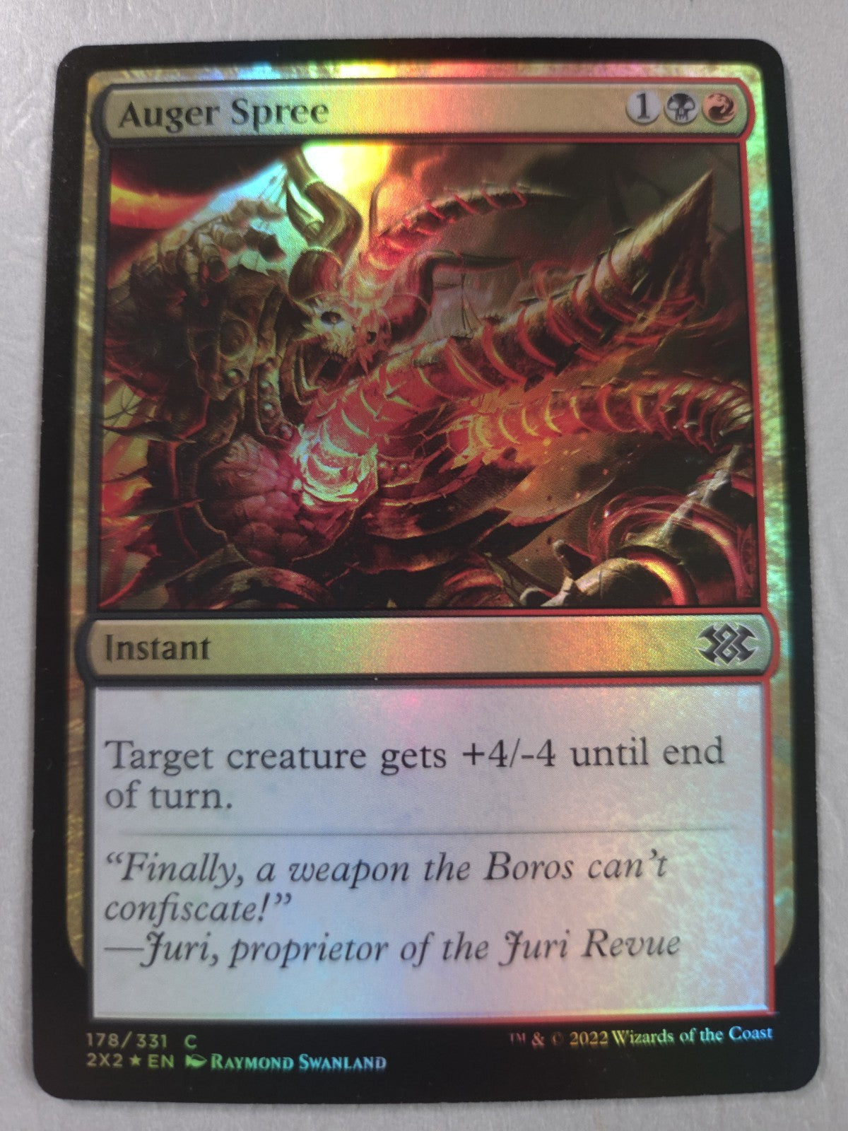 MTG - Auger Spree - Double Masters 2022 - Foil - C - 178 - NM