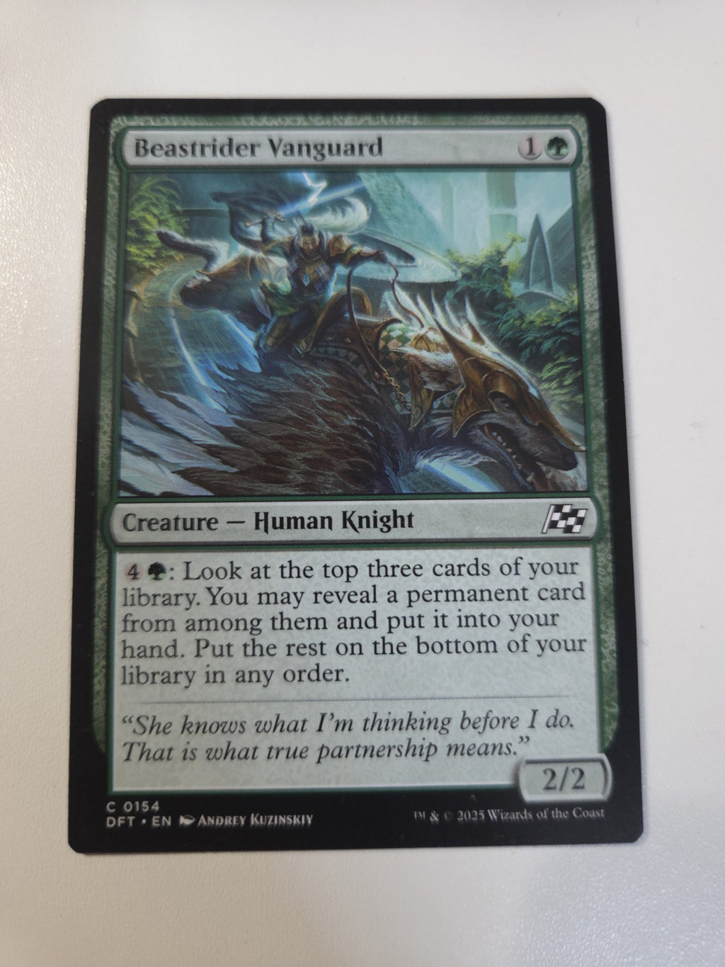MTG - Beastrider Vanguard - Aetherdrift - Regular - C - 154 - NM