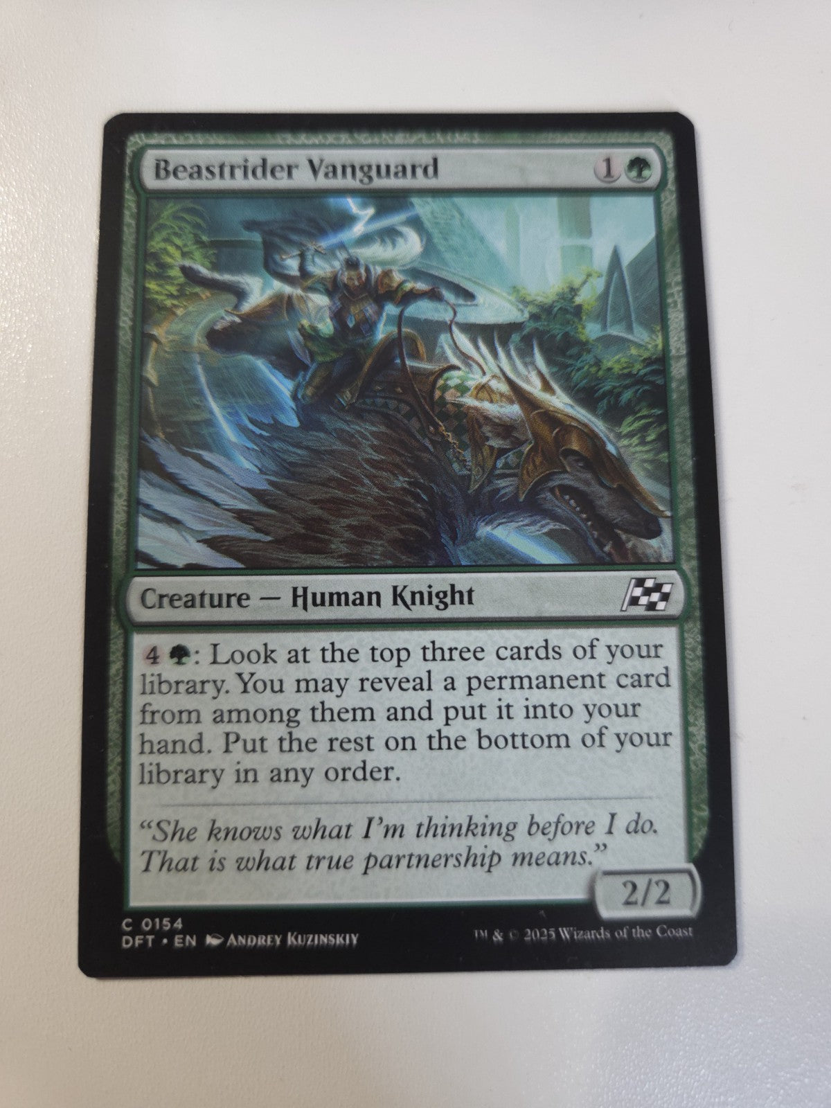 MTG - Beastrider Vanguard - Aetherdrift - Regular - C - 154 - NM