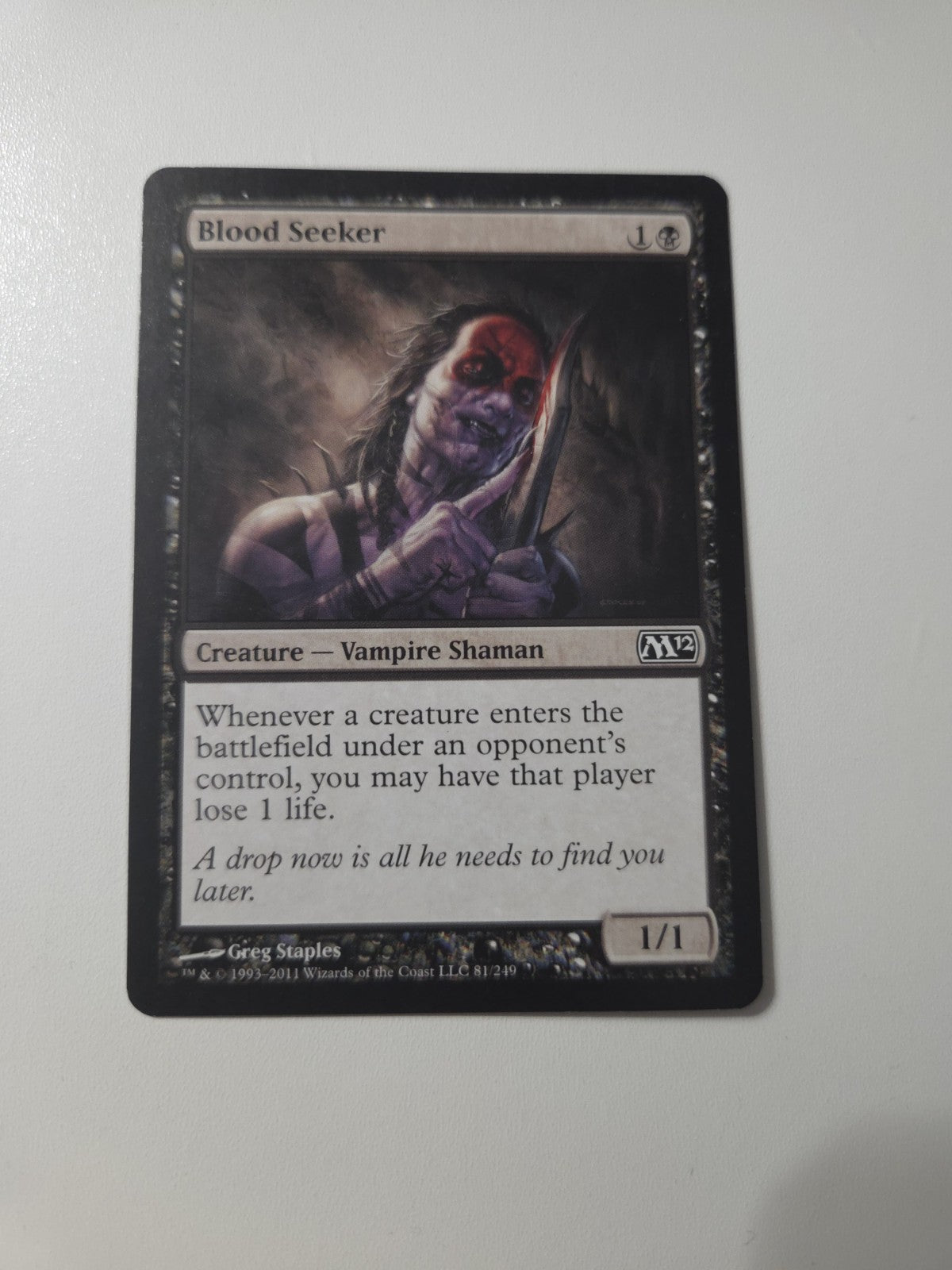 MTG - Blood Seeker - Core Set 2012 (M12) - Regular - C - 81 - NM