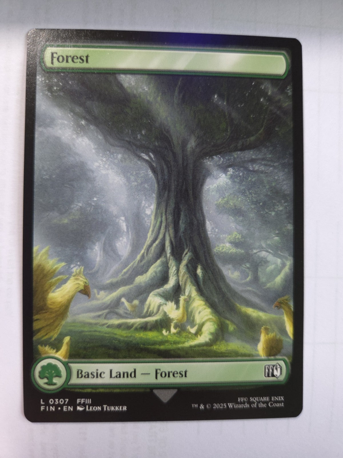 MTG - Forest - Final Fantasy - Regular - L - 0307 - NM