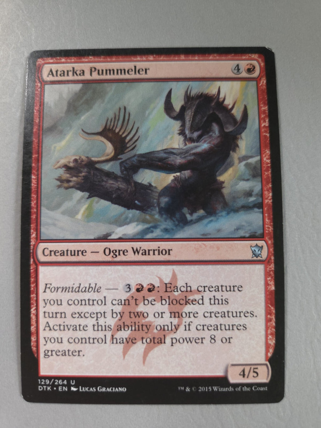 MTG - Atarka Pummeler - Dragons of Tarkir - Regular - U - 129 - NM
