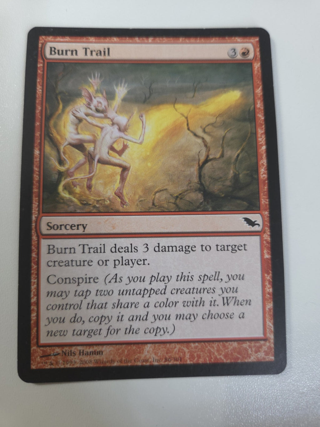 MTG - Burn Trail - Shadowmoor - Regular -  C - 86 - NM