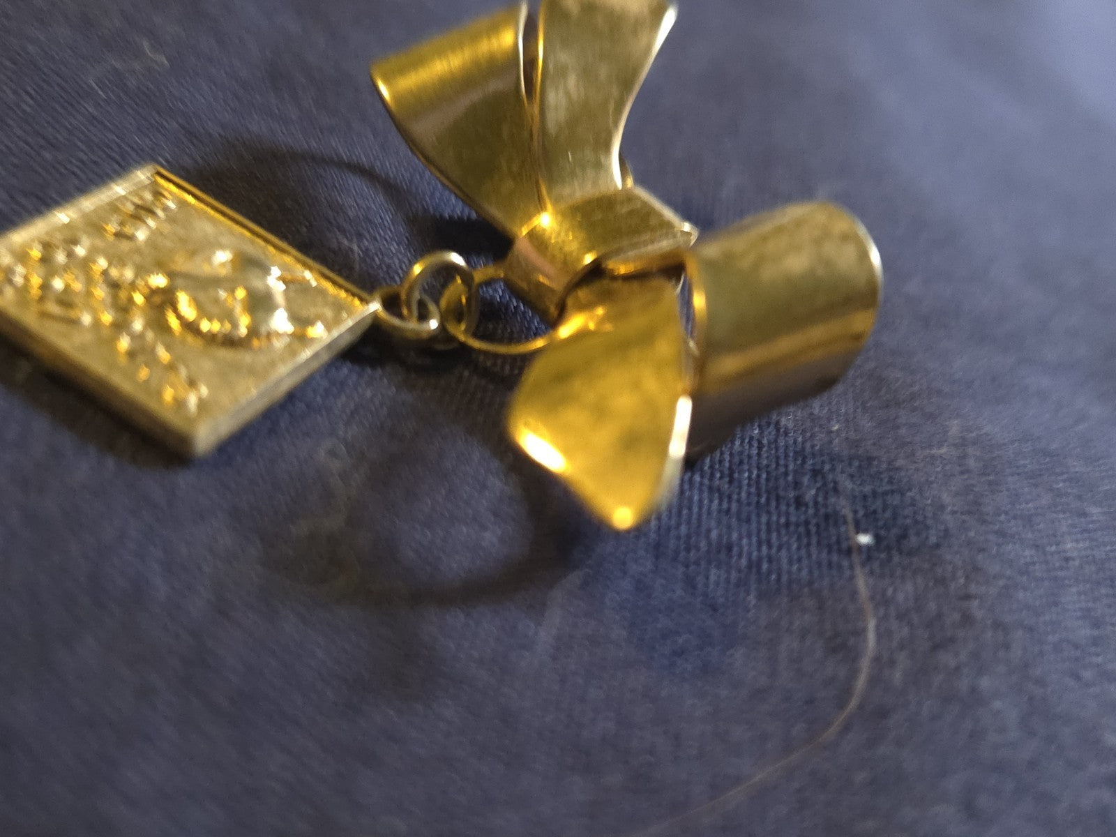 Vintage BSA Cub Scouts Den Mothers Gold Tone Ribbon Bow Brooch