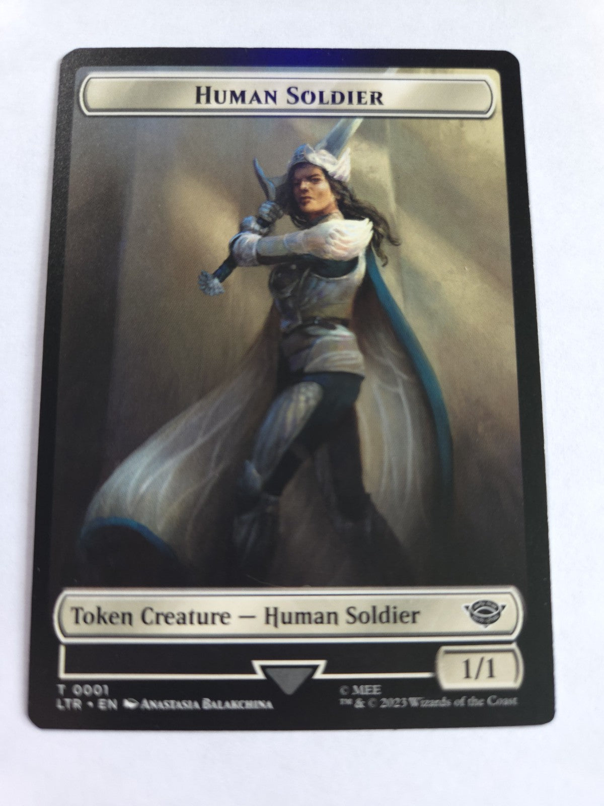 Human   Human Soldier (0002) Double-Sided Token Commander: the Lord of the...